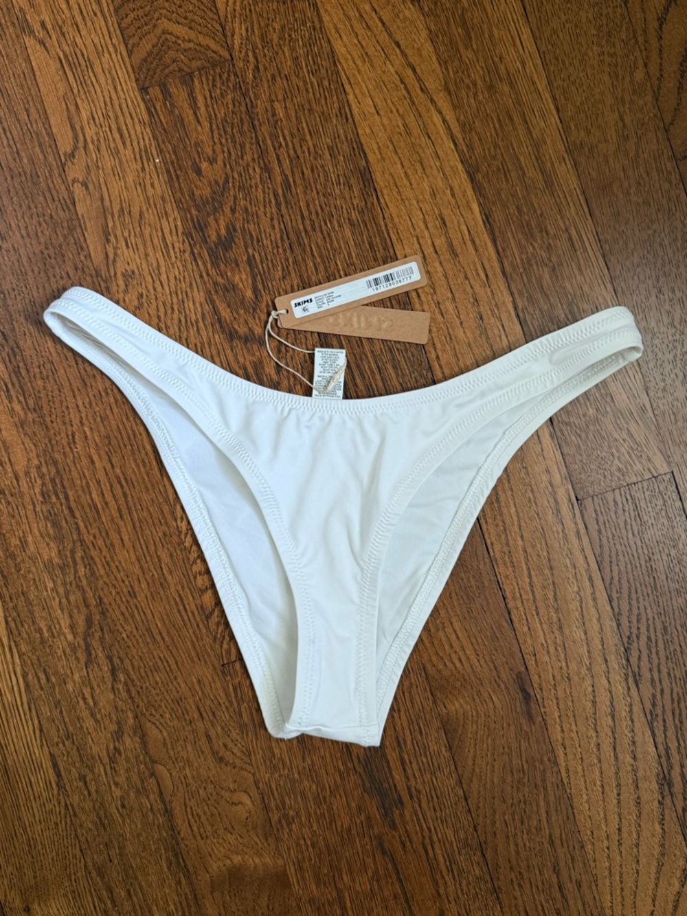 SKIMS Snow Cheeky Bikini Bottom - Tanga Minimal Swim - Small
